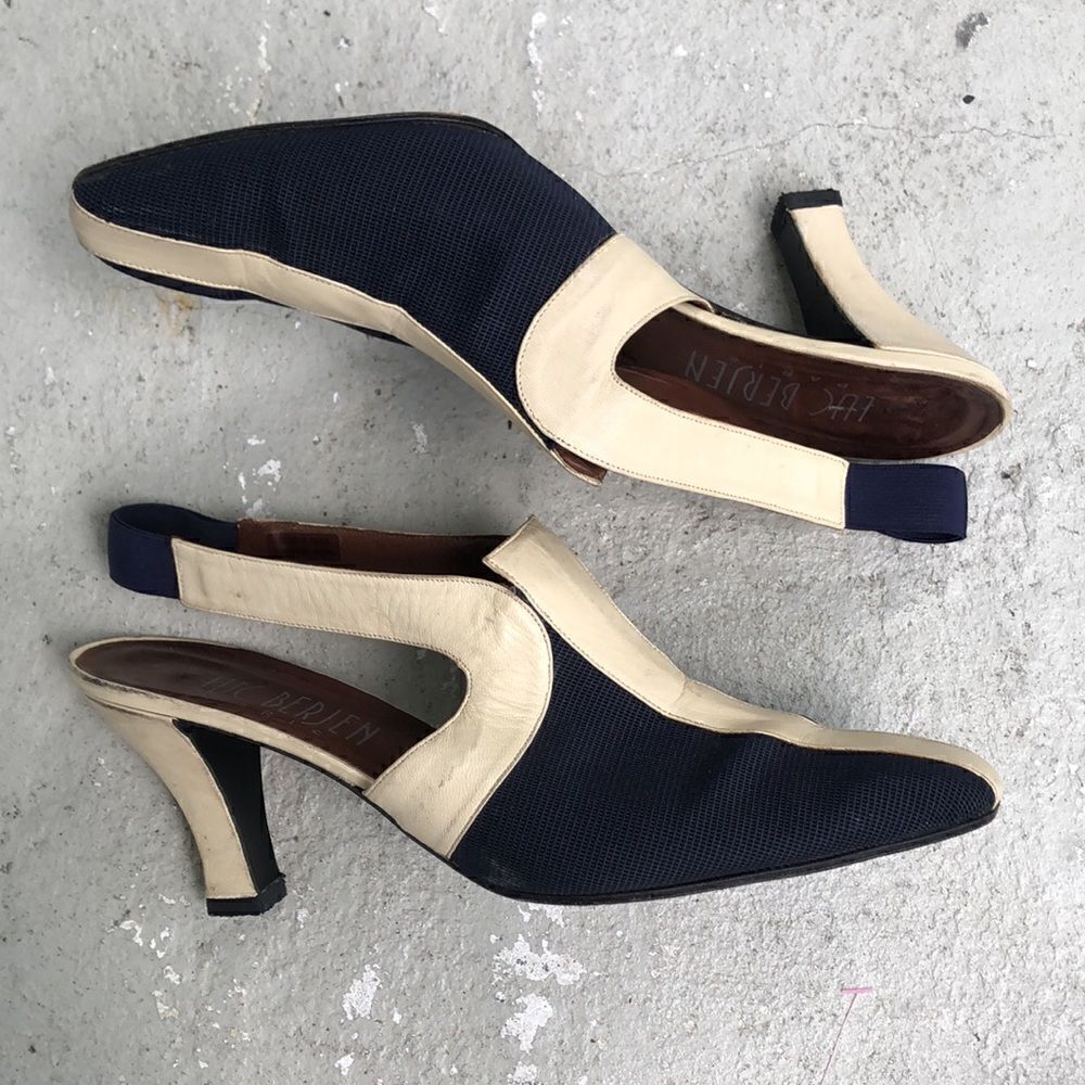 Vintage Luc Berjen slingbacks